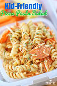 Kid Friendly Pizza Pasta Homemade Lunchables Recipe Pasta Salad For Kids Pasta Recipes For Kids Salads For Kids