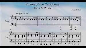 This product is available worldwide available at a discount in the digital sheet music collection. Pirates Of The Caribbean He S A Pirate Piano Youtube