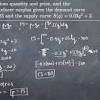 Demand curve and above the price. 1