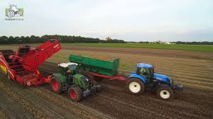 Met hoofdrol voor trekker, werktuig en landbouwmachines. Trekkers Uienladen Met Fendt Vario718 En Grimme Se 150 60 Kinderfilmpjes