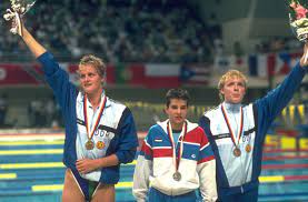 Women's 200m backstroke final at the 1988 olympic games in seoul. League Of Olympic Swim Legends Krisztina Egerszegi Tops 200 Back Podium With Tanaka Coventry Swimming World News