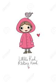 Affordable and search from millions of royalty free images, photos and vectors. Cute Cartoon Little Girl Red Riding Hood Fairy Tale Hand Drawing Royalty Free Cliparts Vectors And Stock Illustration Image 127414042