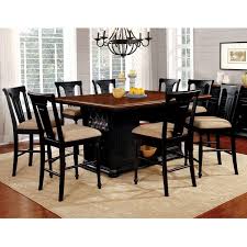 Bayberry 7 piece counter height dining. Furniture Of America Sabrina Cm3199bc Pt 9pc Cottage 9 Piece Counter Height Dining Set With Shelving And Storage Nassau Furniture And Mattress Pub Table And Stool Sets