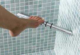 The bathroom starts to take shape with the easy installation of a sterling shower stall and new tile floor. 35 Bathroom Shower Shaving Shelf Ideas Bathroom Shower Bathrooms Remodel Shower Tile