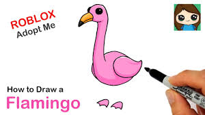 Printable adopt me coloring pages are cool animal coloring pages from the famous computer game. How To Draw A Flamingo Roblox Adopt Me Pet Kidztube