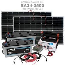 Insel Solaranlage 2500w Komplettset 24v 230v Ba24 2500 In 2020 Solaranlage Solar Pv Anlage