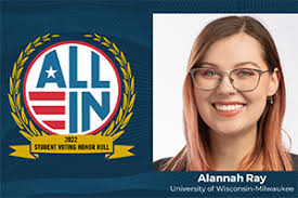UWM grad student wins national voting honor roll award
