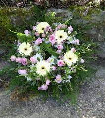 Pink Roses Gerbera And Asparagus Fern Wreath