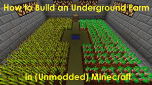 Brown mushroom, red mushroom, sugar canes. How To Build An Underground Farm In Minecraft Levelskip