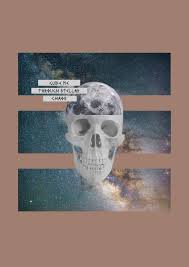 guide me through stellar chaos stellar chaos moon livia minchilo collage skull space moon stellar star espaco collage graphicdesig collage art stellar