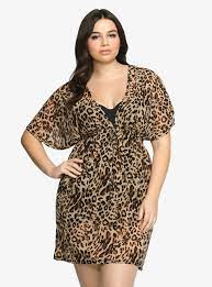 Leopard Print Swim Cover Up Torrid Plus Size Swimwear Plus Size Wedding Dresses With Sleeves Plus Size Outfits