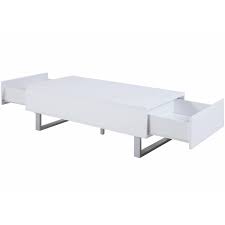 Gorgeous, sleek and sophisticated high gloss coffee tables. Modanuvo Hope Modern White High Gloss Extending Storage Coffee Table With Drawer Furniture Coffee Tables