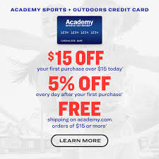 When you open a credit card, its issuer may offer you several options to pay your bill, including automatic deposits from a bank account. Academy Sports Outdoor Online Only Save Big With Our 3 Day Sale Milled
