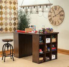 Pembroke Project Table With Wooden Bookcases Hom Furniture Wooden Bookcase Hom Furniture Classic Office Furniture