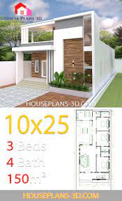 Duplex house design is very common on this modern world. House Design Plans 10x25 With 3 Bedrooms House Plans 3d Single Floor House Design Duplex House Design Tiny House Plans