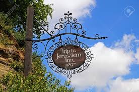 The new jerusalem inn & event center offers flexibility for your next event rental in new jerusalem. Ye Olde Trip To Jerusalem Inn Sign Reputed To Be The Oldest Stock Photo Picture And Royalty Free Image Image 41893248