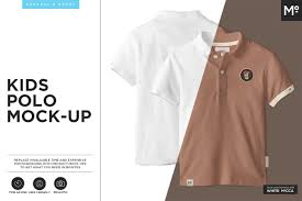 Download Kids Polo Shirt Mock Up Creative Photoshop Templates Creative Market