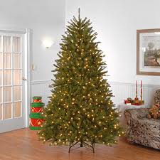 Dunhill fir hinged tree with snow, red berries, cones and 750 clear lights. National Tree Company Lit Artificial Christmas Tree Includes Pre Strung White Lights And Stand Dunhill Fir 6 5 Ft Green Pricepulse