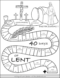 You can use our amazing online tool to color and edit the following lent coloring pages. Kids Lent Calendar Coloring Page Thecatholickid Com