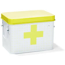 Medical Tin Yellow Kmart Home Decor Storage Decor