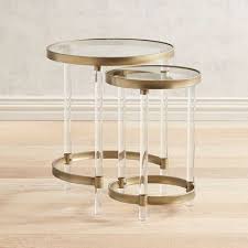 Acrylic Nesting Tables Set Of Two Nesting Tables Table End Tables