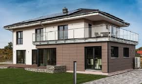 Stadtvilla Mit Anbau Fur Einliegerwohnung Buro Fertighaus Villa Mit Walmdach Linz Sonderplanung Kampa Haus Hausbaudirekt De Haus Planer Kampa Haus Walmdach