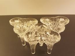Vintage 24% lead crystal ribbed pillar candle holder or trinket dish made in usa measures 8 and a half inches wide. Vintage Kosta Boda Glass Icicle Candlestick Holders Collectors Weekly