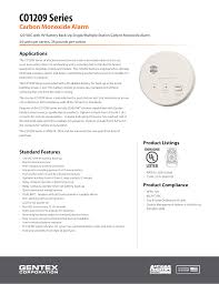 This smoke alarm is equipped with an alarm memory, which provides a visual alarm condition: Gentex Co1209f Co1209 Specification Manualzz