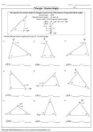29 Interior And Exterior Angles Worksheet Classifying Triangles Worksheet Dufresneassociate Triangle Worksheet Geometry Worksheets Teaching Geometry