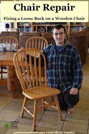 Chair Repair Fixing A Loose Back On A Wooden Chair Chair Repair Wood Kitchen Chair Wooden Kitchen Chairs