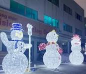 Customized Outdoor Christmas Illuminated Sculpture 3D Height ...