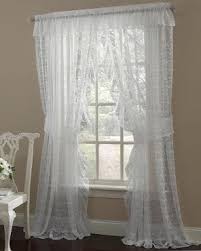 Check spelling or type a new query. Priscilla Lace Ruffled Panel Pair With Tiebacks