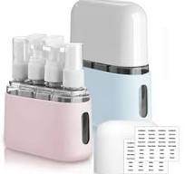 4Pcs 4 Size Airless Pump Jar Duckbill Spout Refillable Travel Cream Vacuum  Bottle 0.5/1/1.7/3.4OZ Empty Cream Jar Cosmetic Containers Lotion Dispenser