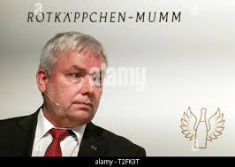 Leipzig, Germany. 02nd Apr, 2019. Mike Eberle, the new Managing Director  for Production, Quality Management, Technology and Purchasing at  Rotkäppchen-Mumm Sektkellereien GmbH, was admitted at the annual press  conference of Rotkäppchen-Mumm Sektkellereien
