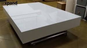 Tempered glass can prevent the table from scratches. Transforming Table Glass Box Coffee Table Full Size With Extensions Youtube