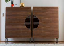 Mid century corner hair pin legs and art deco style paper. Porada Polifemo Drinks Cabinet Porada Furniture At Go Modern