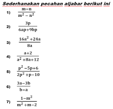 Mendengar kata aljabar tentunya pandangan kita sudah sulit. Mathematics Terms For Junior High School Menyederhanakan Pecahan Aljabar