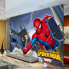 For all spider man fans out there this is how your bedrooms. Wallpaper Rolls Sheets Wall Mural Wallpaper For Children D Bedroom Spider Man Marvel Boys Bedroom Home Furniture Diy Goldenvillainn Com