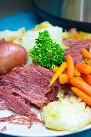 First, the cured beef brisket cooks on high pressure in the instant pot for about an hour with pickling spices, onions, minced garlic cloves, bay leaf, beef broth, and guinness draught beer. Instant Pot Corned Beef And Cabbage A Pressure Cooker