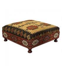 Perfect as coffee table or additional seating in all kinds of interiors. Square Wool Kilim Jute Coffee Table Ottoman Ottoman Table Kilim Ottoman Ottoman Coffee Table