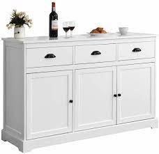 Use an all white scheme to make accessories pop. White Buffet Server Storage Sideboard For Kitchen Dining Room China Chinese Furniture Wooden Buffet Wooden Kitchen Cabinet Made In China Com
