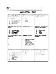 5th grade math includes a wide array of topics such as determining greatest common factor or least common multiple of numbers; 5th Grade Wwi Test By Kimberly Mazza Teachers Pay Teachers