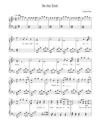 Print And Download In Pdf Or Midi In The End Linkin Park Free Sheet Music For Piano Made By Niclas35 The End Linkin Park Piano Sheet Music Free Sheet Music