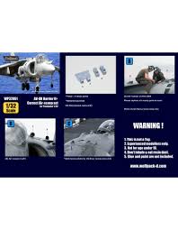 Wolfpack WP32061, AV-8B Harrier II+ Correct Air-scoop set (for Trump, SCALE  132 - Wildcat's Models Marcin Kita