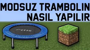 Minecraft Trambolin Nasil Yapilir Modsuz Youtube