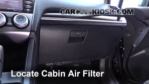 It may be time to replace your cabin air filter! 2013 2019 Subaru Crosstrek Cabin Air Filter Check 2016 Subaru Crosstrek Limited 2 0l 4 Cyl