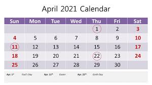 You can also print them in a4 sheets, but you will have to adjust your printer setting to fit to page. April 2021 Calendar Template Free Powerpoint Template