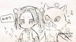 ヨコル 紅 原稿中 の漫画 落書き伊アオ 急いで描いた ハッピーホワイトデー キュートなスケッチ 落書き 漫画