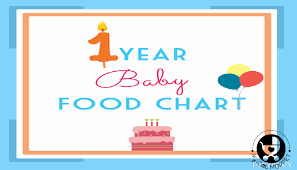 Food Chart For One Year Old Baby