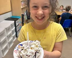 A favorite tradition! 🍨✖️🦁 Mrs. Rachel McCuiston's second-grade students  celebrated learning their multiplication tables with a well-deserved treat  today!